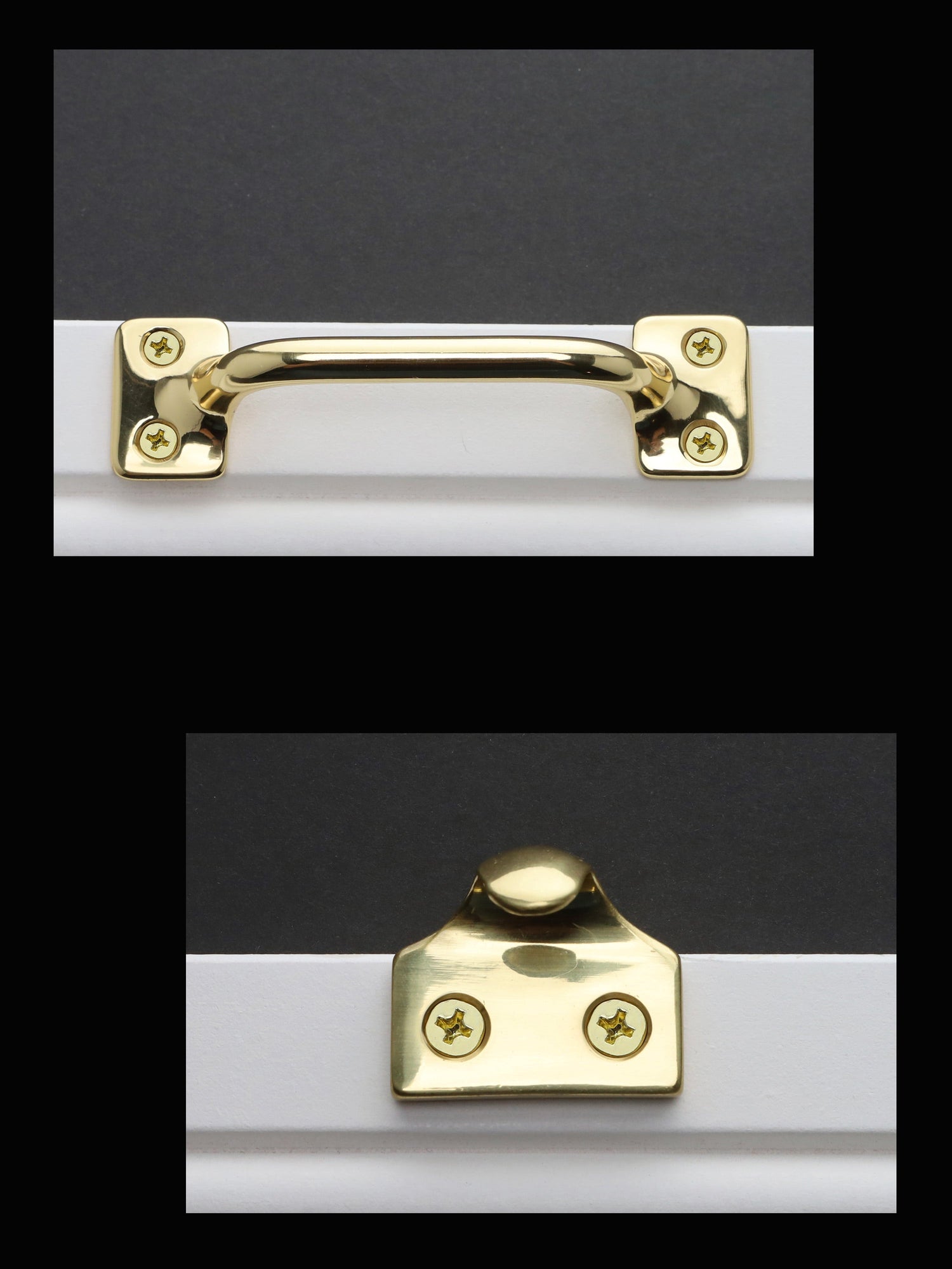Chanson hardware solid brass window lifts collection photo which shows  a bar sash window lift and hook style sash lift 