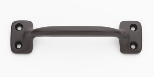 4 inch solid brass sash window bar lift or pull handle for cabinet drawer or door in oil rubbed bronze US10B finish