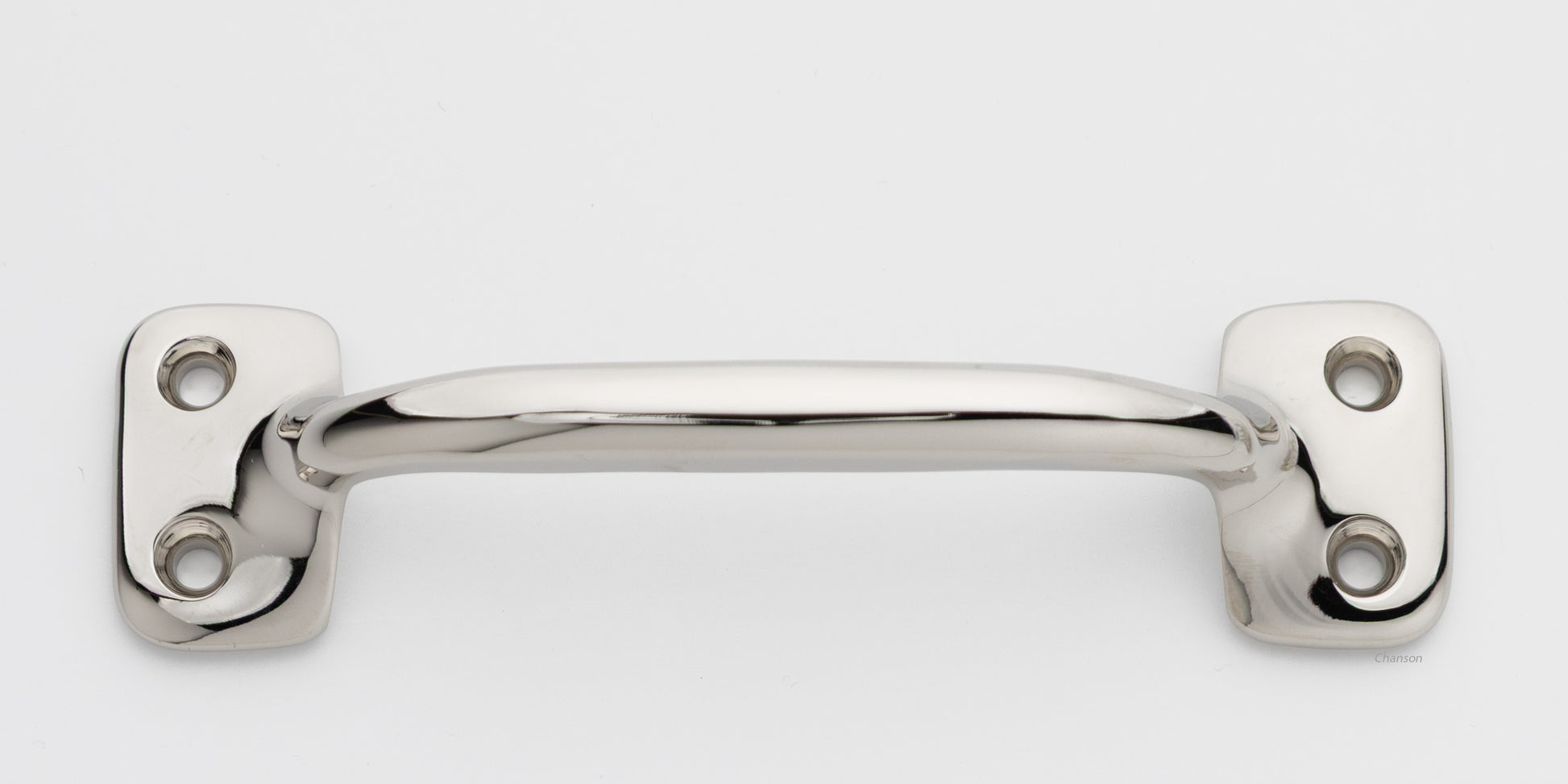 4 inch solid brass sash window bar lift or pull handle for cabinet drawer or door in polished nickel US14 finish