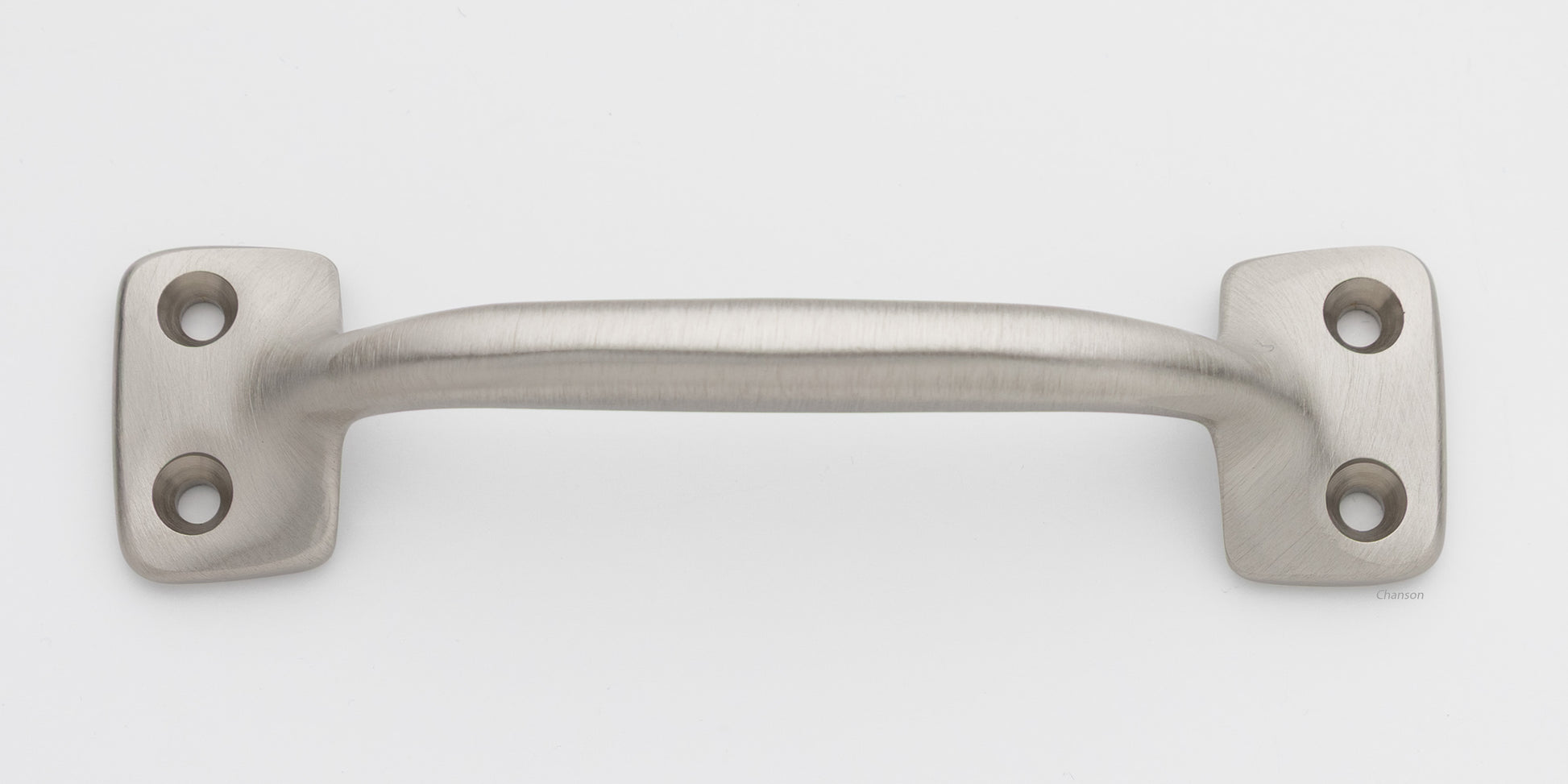 4 inch solid brass sash window bar lift or pull handle for cabinet drawer or door in satin or brushed nickel US15 finish