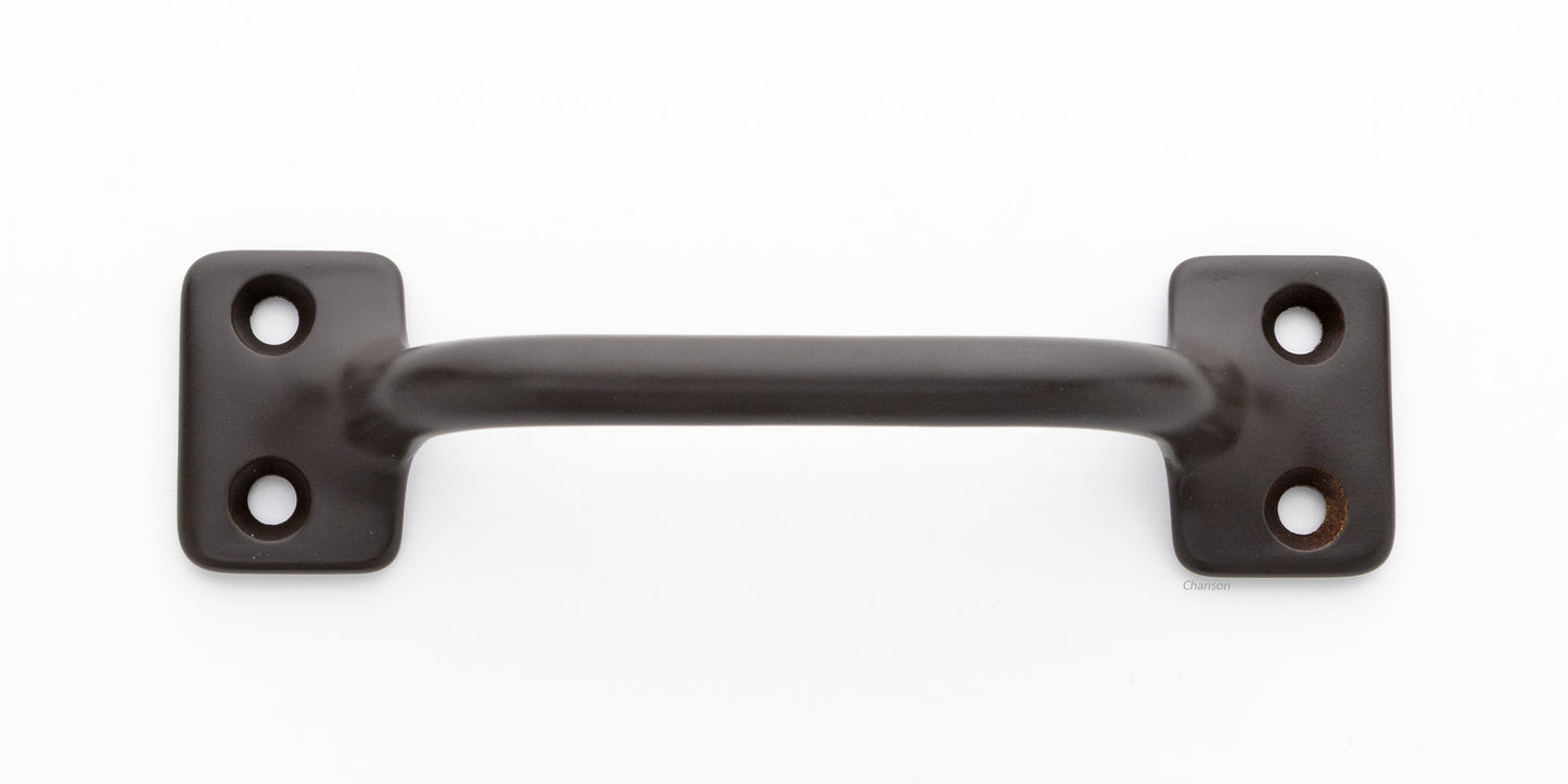 3.5 inch solid brass sash window bar lift or pull handle for cabinet drawer or door in oil rubbed bronze US10B finish