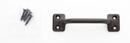 3.5 inch solid brass sash window bar lift pull handle with finish matching screws in oil rubbed bronze US10B finish