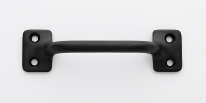 3.5 inch solid brass sash window bar lift or pull handle for cabinet drawer or door in flat or matte black US19 finish