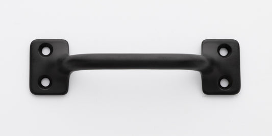 3.5 inch solid brass sash window bar lift or pull handle for cabinet drawer or door in flat or matte black US19 finish