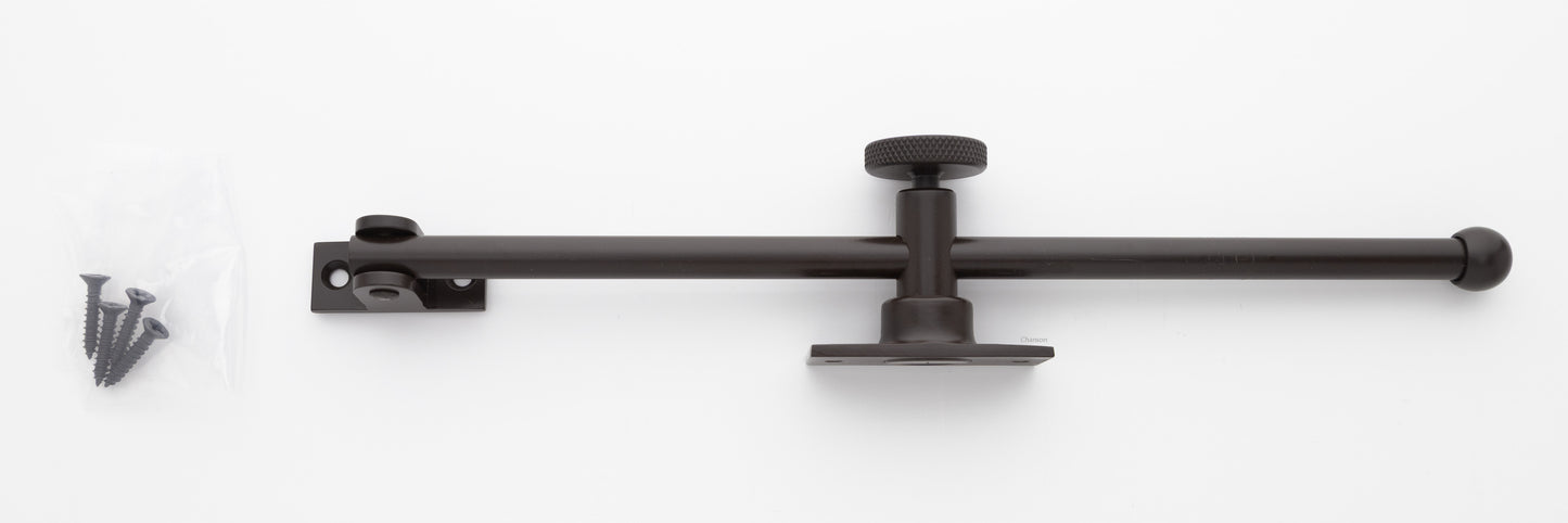 10 inch solid brass casement adjuster in oil rubbed bronze finish USB10B with its included finish matching screws