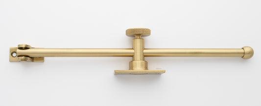 10" Casement Window Adjuster/ Adjustable Stay - Satin Brass (W30110-4)