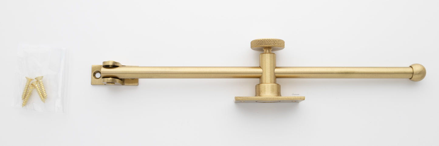 10" Casement Window Adjuster/ Adjustable Stay - Satin Brass (W30110-4)